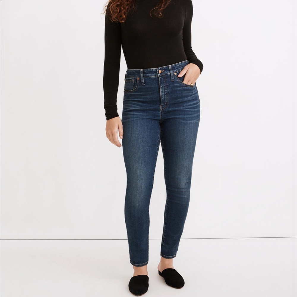 Madewell Tall Curvy High-Rise Skinny Jeans in Lanette Wash sz 32T NA903